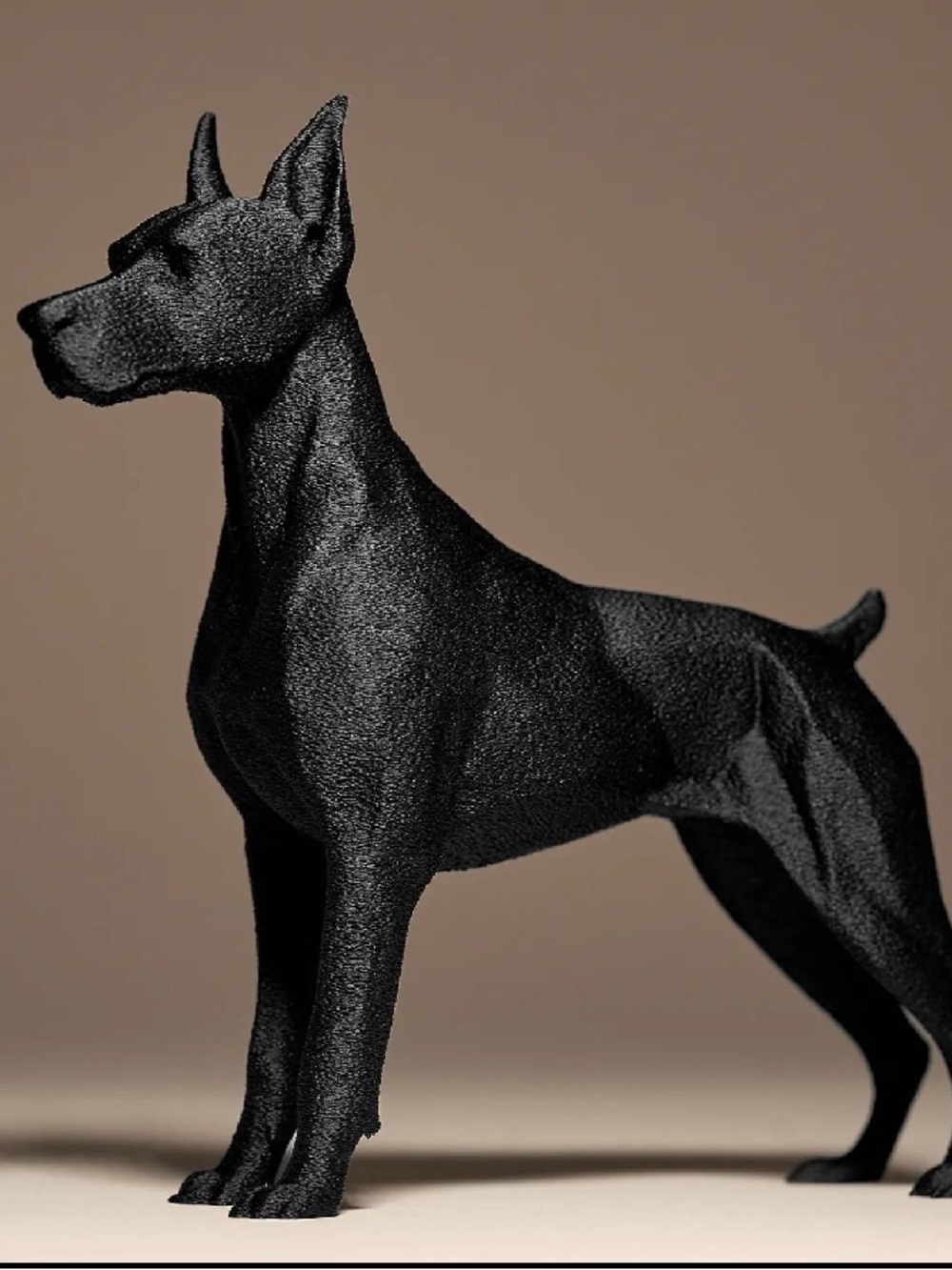 Premium Black Dog Figurine Sculpture for Pet Lovers